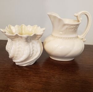 Vintage White Porcelain Bundle- Belleek & Lenox Colonial Collection